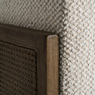 Sillón de fresno tapizado beige Cala Gració