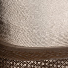 Sillón de fresno tapizado beige Cala Tarida