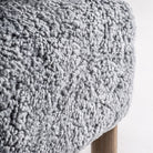 Sillón de fresno tapizado gris Ses Salines