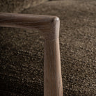 Sillón de fresno tapizado verde Ca Marí