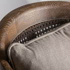 Sillón de fresno y lino beige Sant Mateu