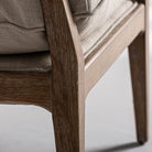 Sillón de fresno y lino beige Sant Mateu