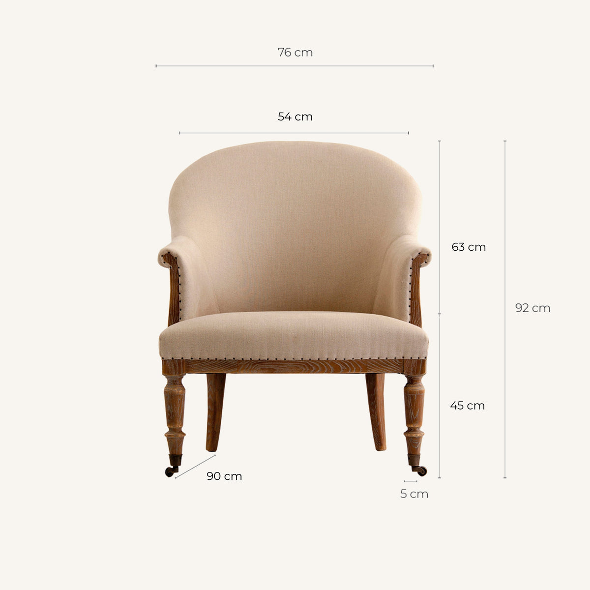 Sillón de fresno y yute Latchi