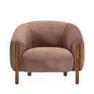 Sillón de madera de fresno y tela Feira