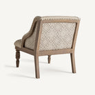 Sillón de madera de mango y tapizado beige Galtellì