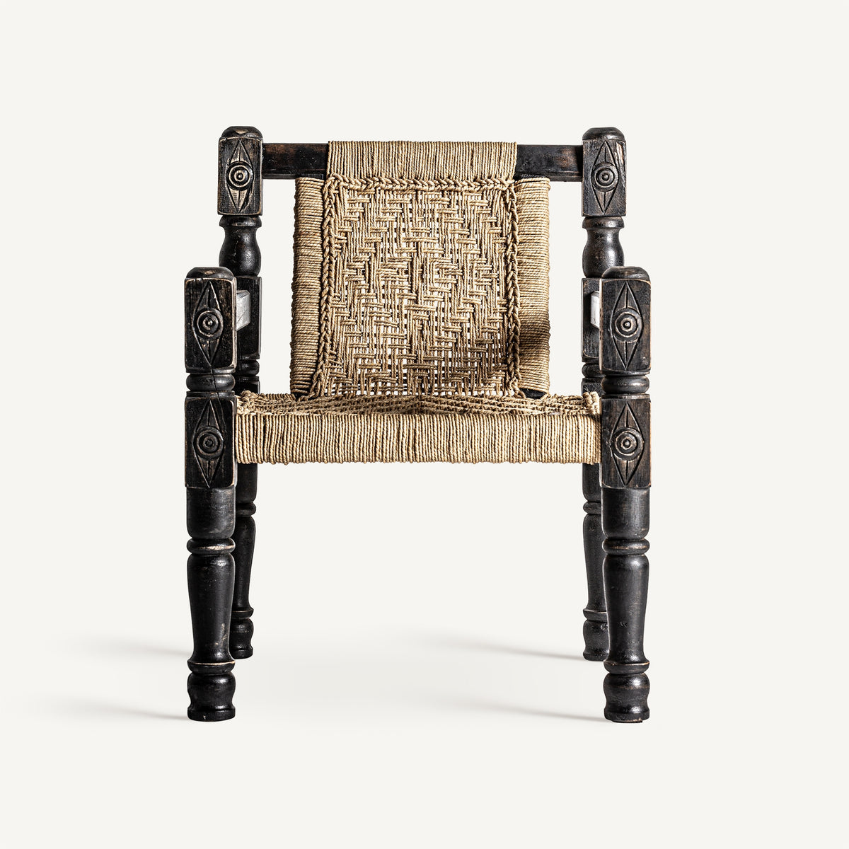 Sillón de madera recuperada y cuerda Cala Saona