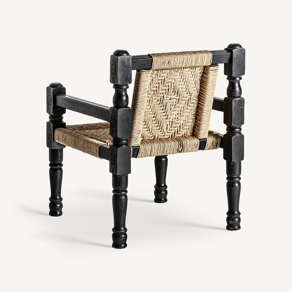 Sillón de madera recuperada y cuerda Cala Saona