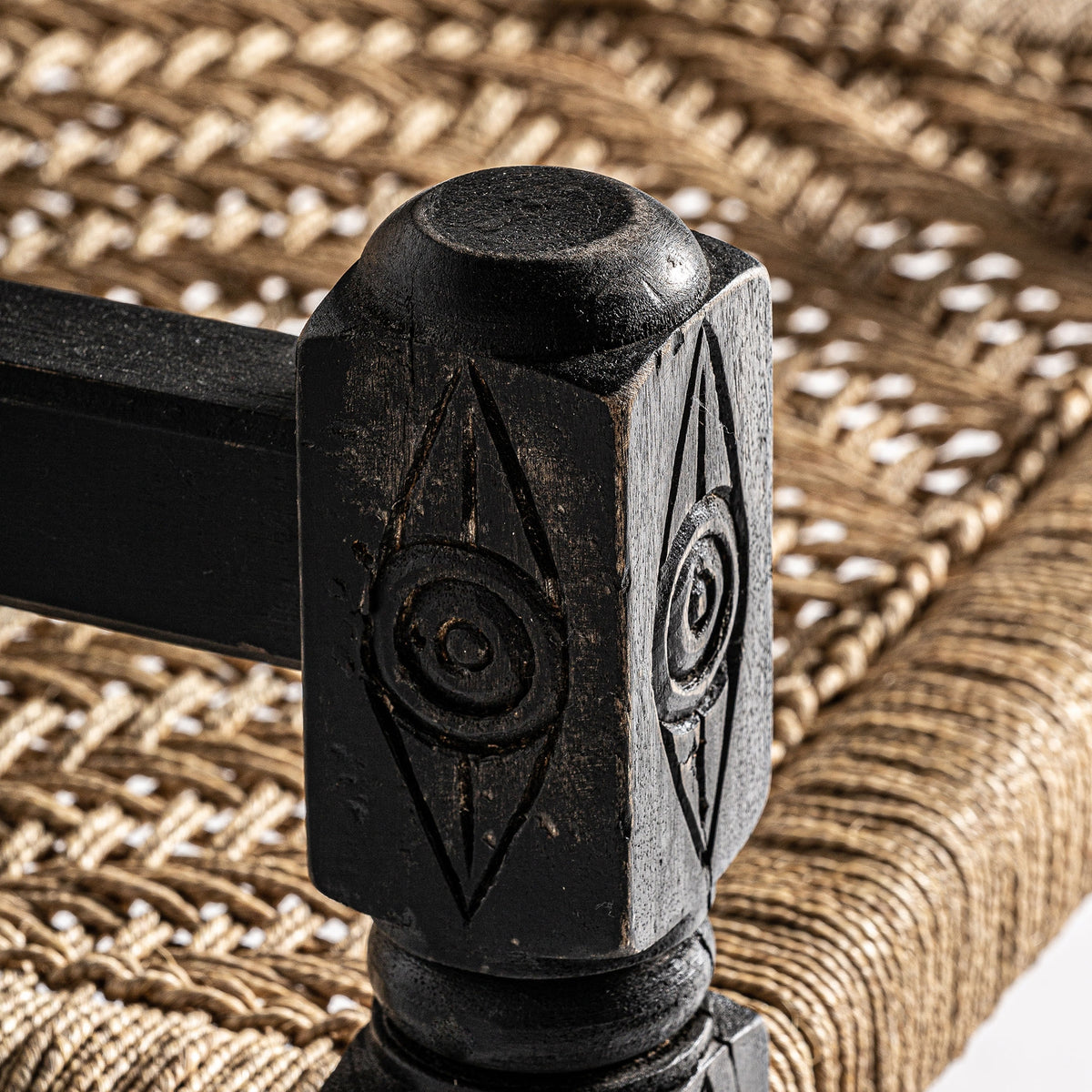 Sillón de madera recuperada y cuerda Cala Saona