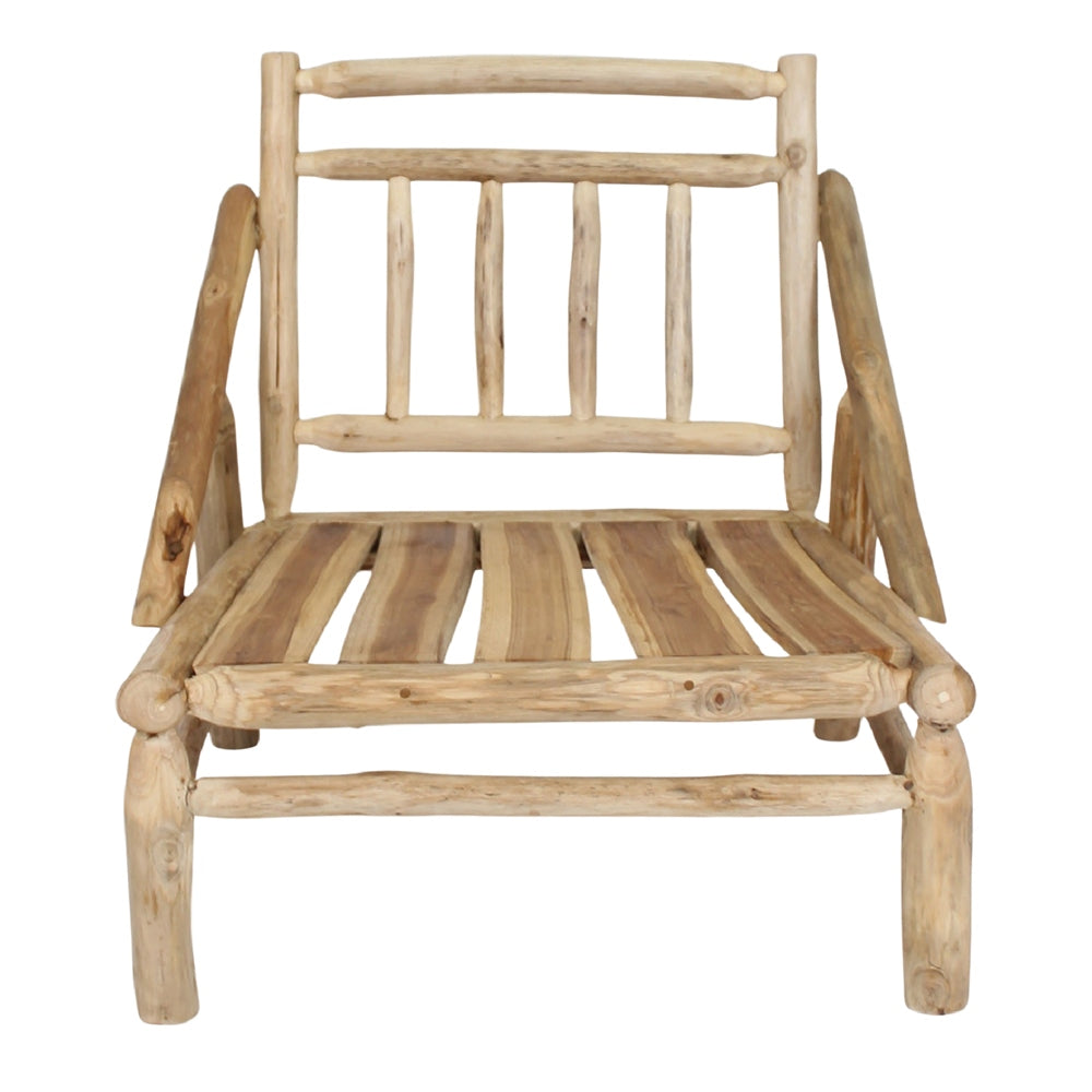 Sillón de madera tropical con cojines Arneb
