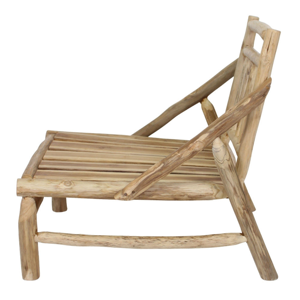 Sillón de madera tropical con cojines Arneb