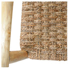 Sillón de madera tropical y fibra natural Abel