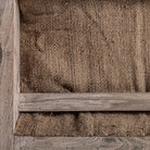 Sillón de madera tropical y tapizado beige Sant Jordi