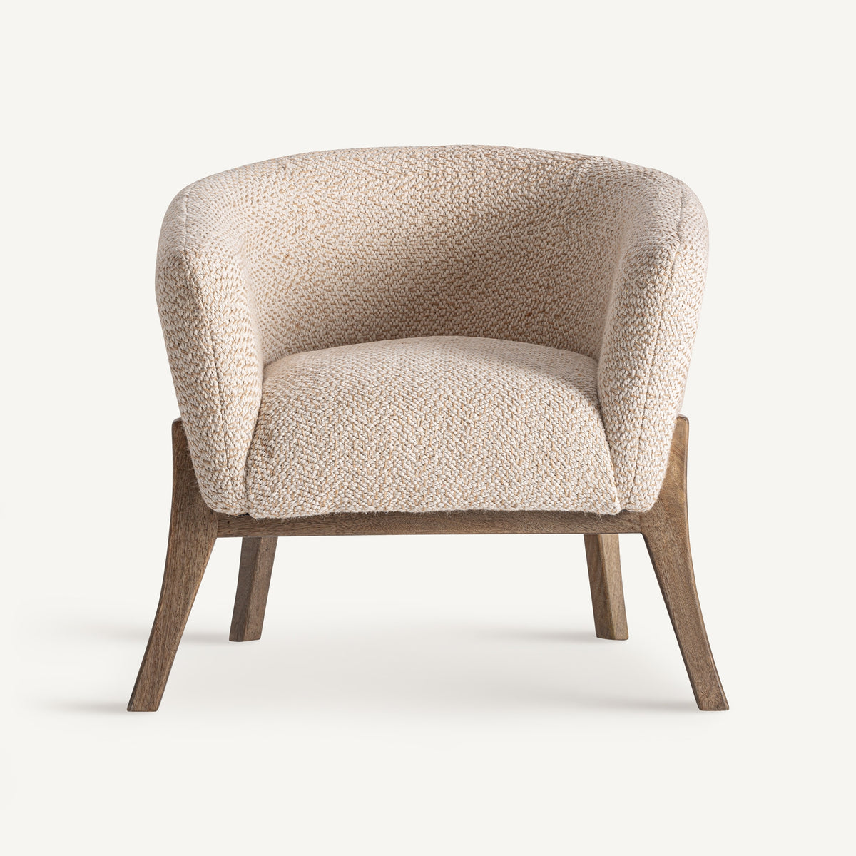 Sillón de mango tapizado en yute Es Vedranell