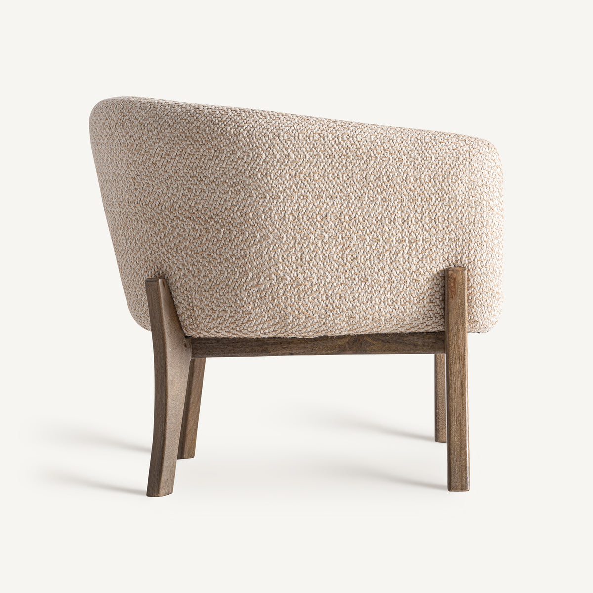 Sillón de mango tapizado en yute Es Vedranell