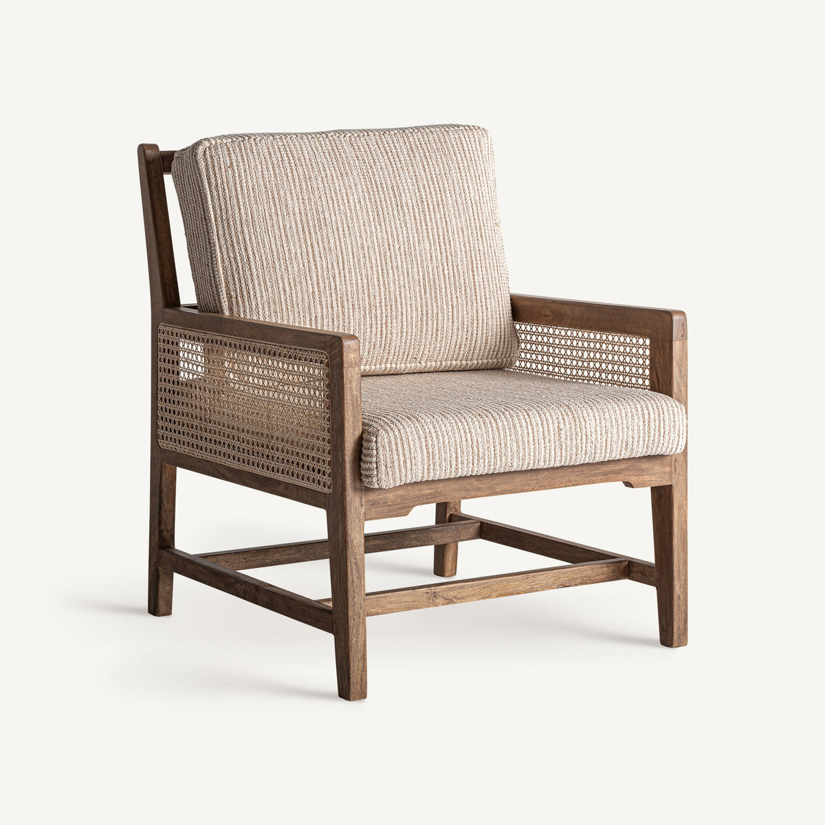Sillón de mango y mimbre Sa Trinxa