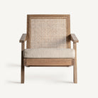 Sillón de mango y paneles beige Es Pas