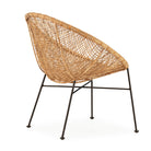 Sillón de mimbre e hierro Modugno