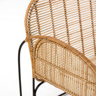 Sillón de mimbre y metal Ottaviano
