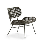 Sillón de mimbre y metal Sarzana