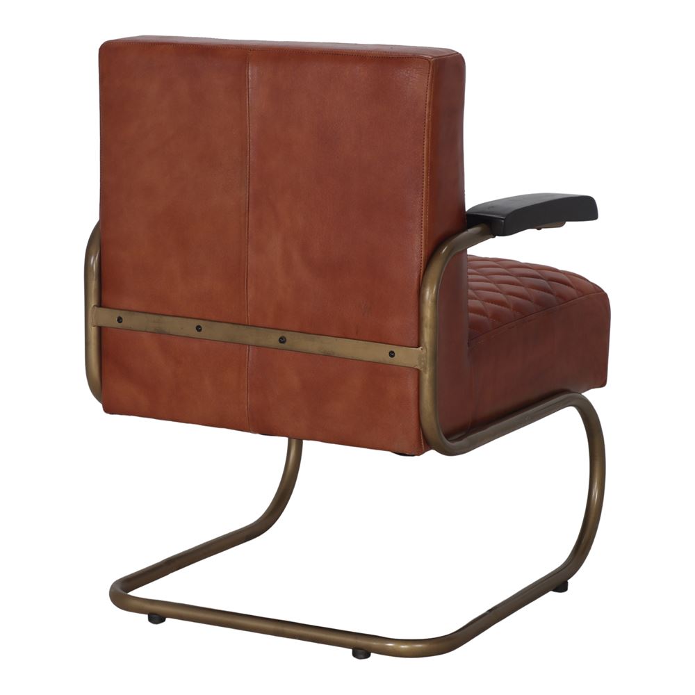 Sillón de piel y acero Avior