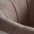 Sillón de pino negro tapizado topo Sant Rafel