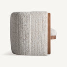 Sillón de pino tapizado beige Sant Rafel