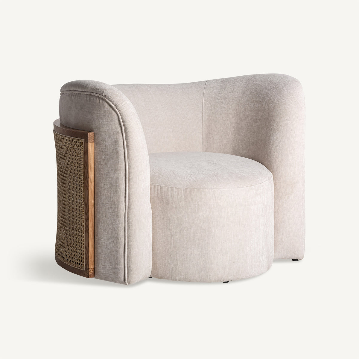 Sillón de pino y ratán Crikvenica