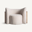 Sillón de pino y ratán Crikvenica