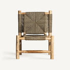Sillón de rafia y teca Qawra