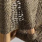 Sillón de rafia y teca Qawra