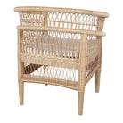 Sillón de ratán natural con brazos Albano