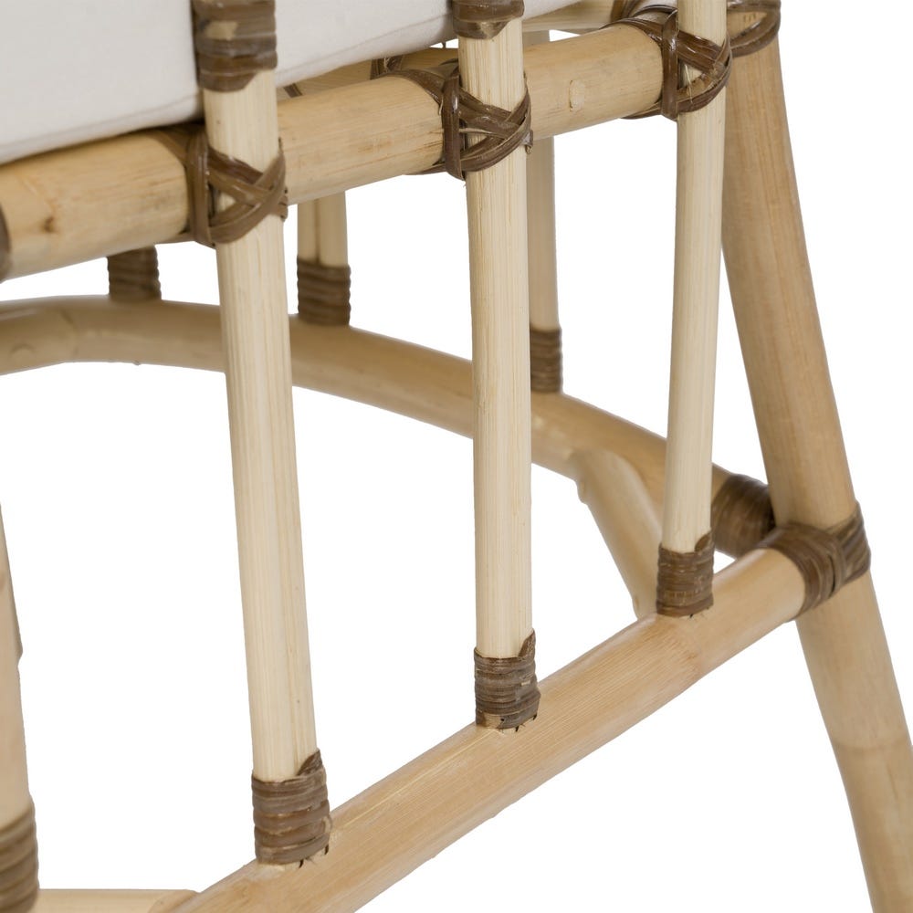 Sillón de Ratán Natural con Cojín - pino_y_jacaranda