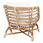 Sillón de ratán natural con cojín Tecla