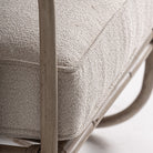 Sillón de ratán tapizado beige Cala Boix
