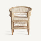 Sillón de ratán y madera mindi Sant Josep