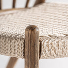 Sillón de roble y cuerda clara Ses Margalides