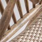 Sillón de roble y cuerda clara Ses Margalides