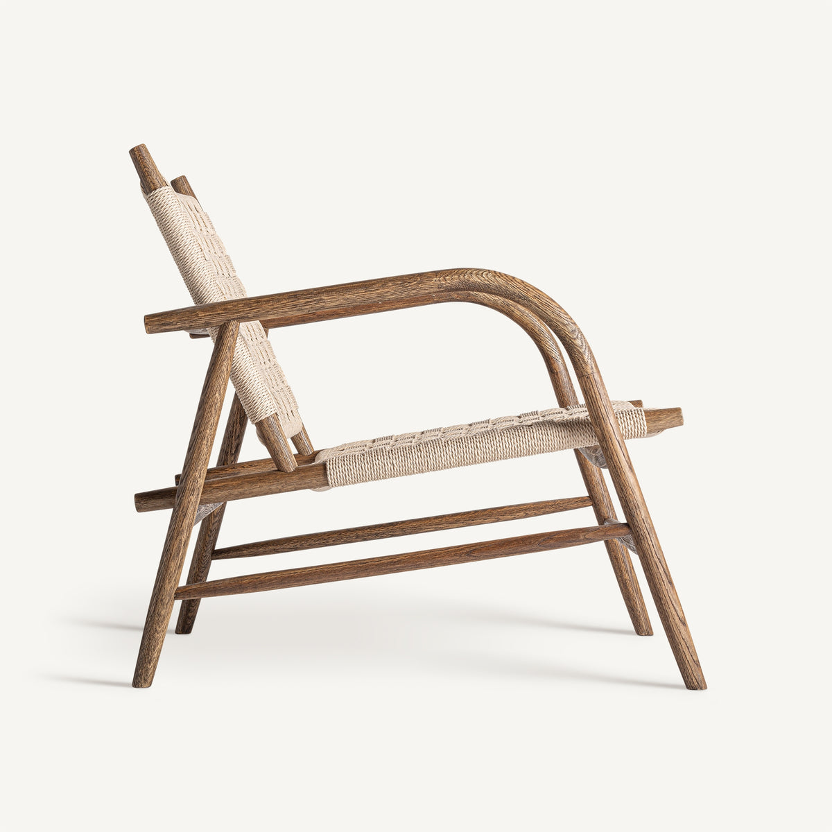 Sillón de roble y cuerda Es Figueral