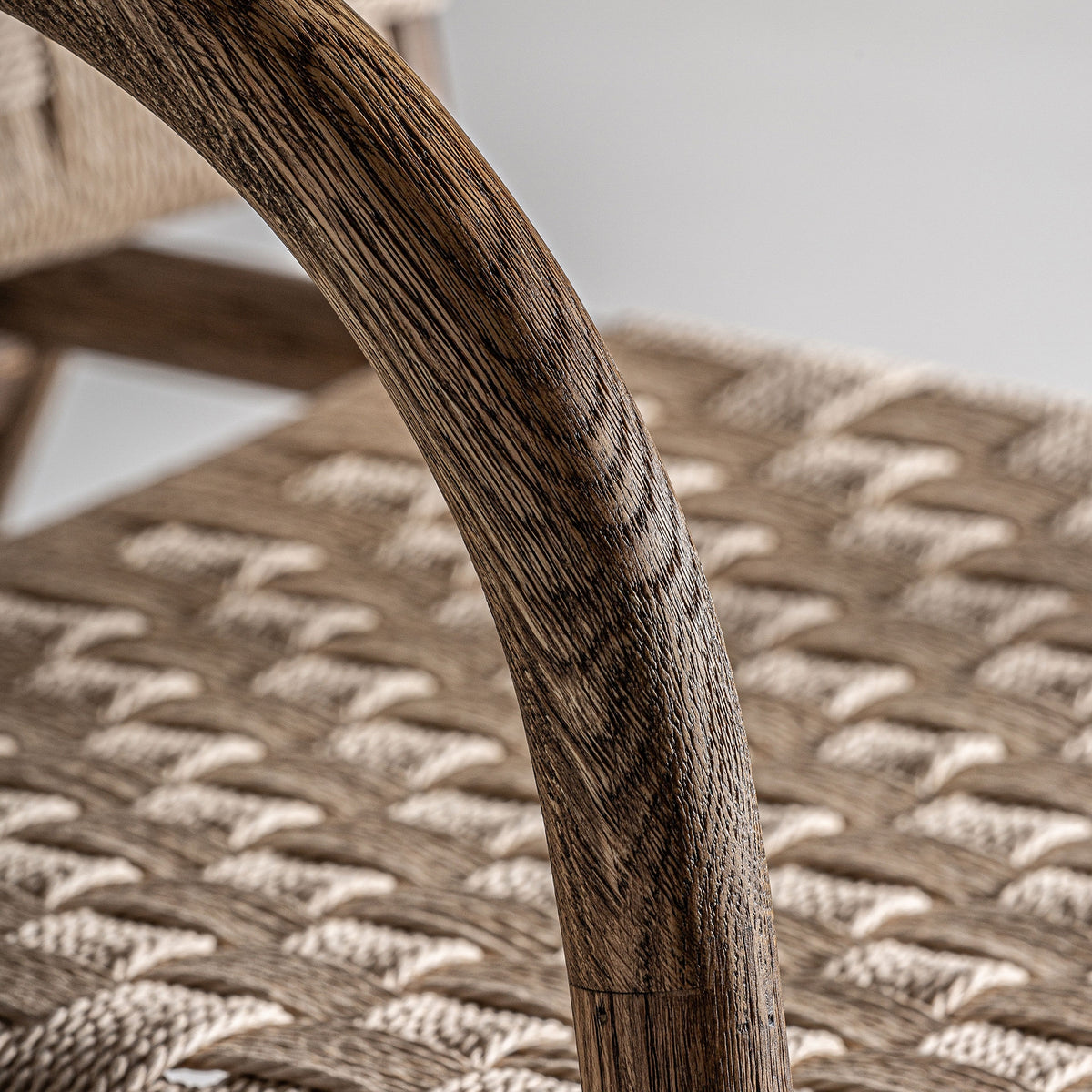 Sillón de roble y cuerda Es Figueral