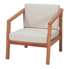 Sillón de teca con cojín Ravi