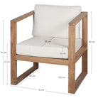 Sillón de teca con cojines Amleto