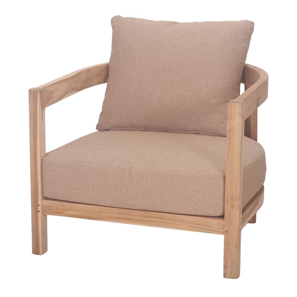 Sillón de teca con cojines Frida