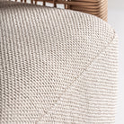 Sillón de teca reciclada con cojines beige Cala Codolar