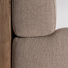 Sillón de teca reciclada y cojines beige Cala Roja