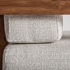 Sillón de teca reciclada y cojines beige Sa Roqueta