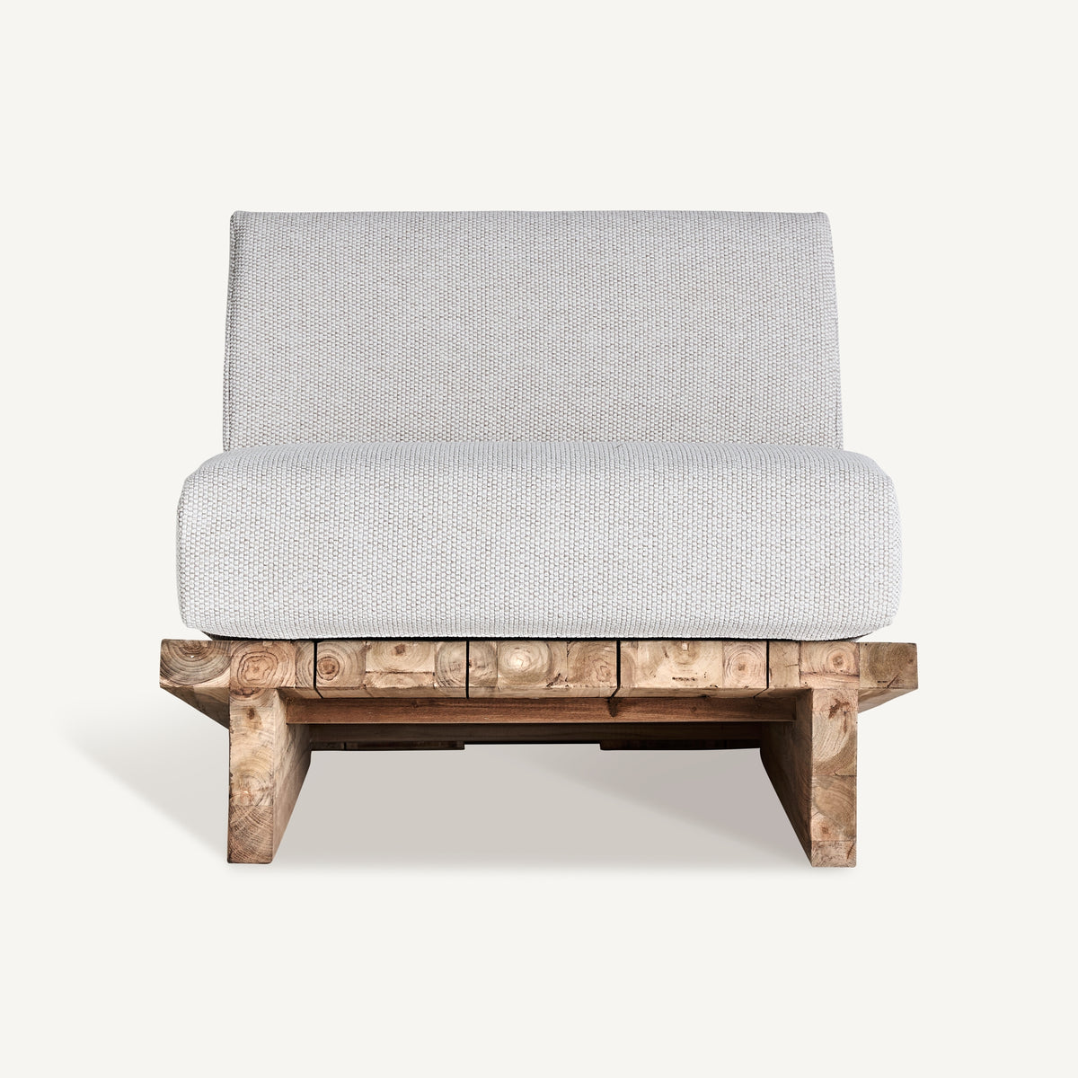 Sillón de teca reciclada y polipropileno Koločep
