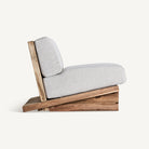 Sillón de teca reciclada y polipropileno Koločep