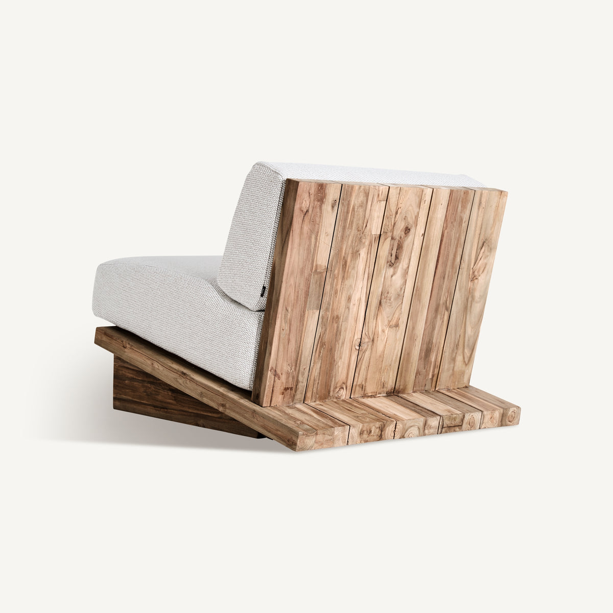 Sillón de teca reciclada y polipropileno Koločep