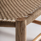 Sillón de teca y cáñamo Es Portitxol