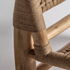 Sillón de teca y cáñamo Es Portitxol